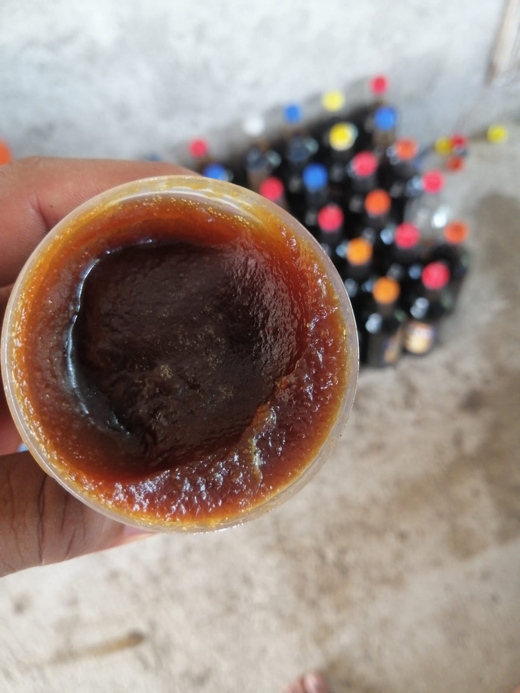 Raw batana oil from Honduras for hair and skin care. Moisturizing formula. 4oz/ 1oz available.